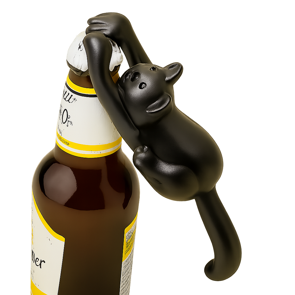 Flesopener in de vorm van een kat